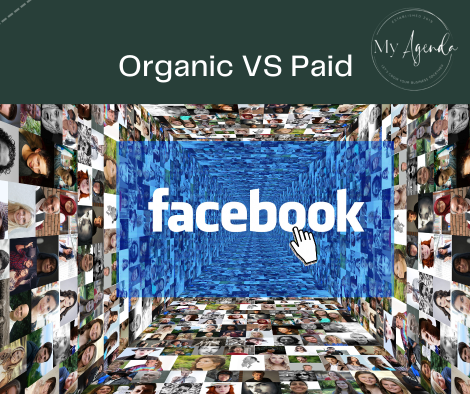 organic post vs paid ads